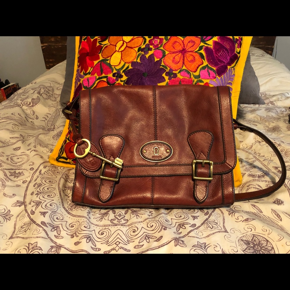 Vintage style Fossil Messenger Bag